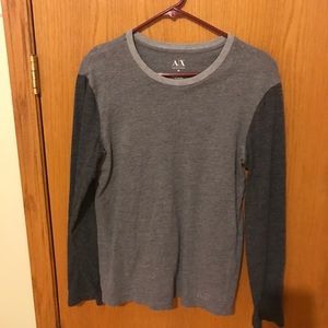 A/X Armani Exchange Gray Long Sleeve Shirt